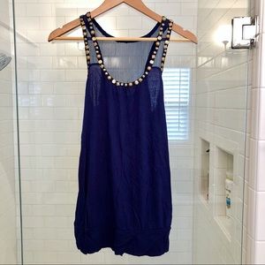 Gold-Studded Dressy Tank